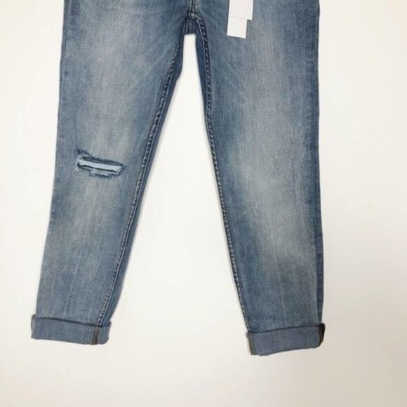 HUDSON Harkin Distressed Skinny Cropped Cuff Jeans - Size 26 - Picture 4 of 12